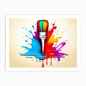 Paint Brush Art Print