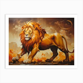 Lion9 Art Print