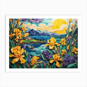 Iris Painting ala Vincent Art Print