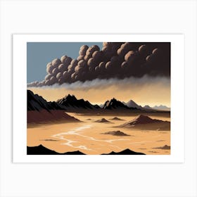 Surrealdesert Art Print