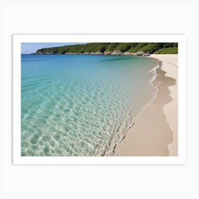 Santorini Beach Art Print