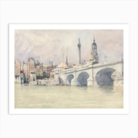 The Opening Of The New London Bridge, David Cox (2) Art Print