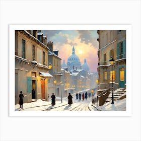 Paris In Winter 2 Art Print