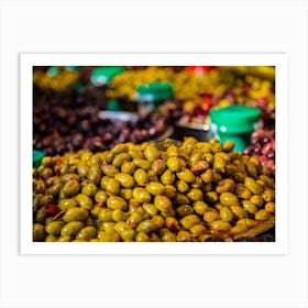 Olives At A Market Stall 1 Art Print