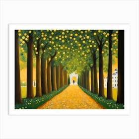 Gustav Klimt Path Through The Trees Art Print