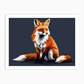 Fox Painting Art Print