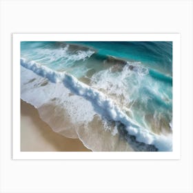 Aerial Waves2 Art Print