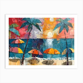 Colorful Beach 2 Art Print