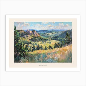 Western Landscapes Black Hills South Dakota 4 Poster Art Print