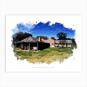 Old Mildura Station Homestead, Victoria, Australia Art Print