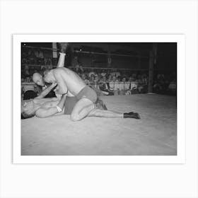 Wrestling Match Sponsored By American Legion, Sikeston, Missouri By Russell Lee 2 Art Print