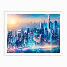 Futuristic Cityscape 21 Art Print