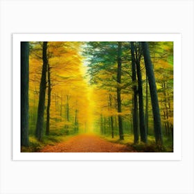 Autumn Path Art Print