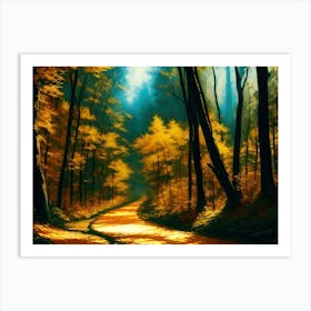 Road In The Woods 2 Art Print