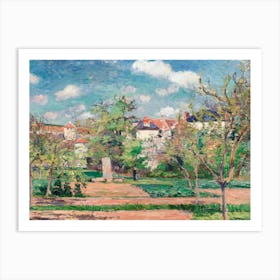 The Garden In The Sun, Pontoise (1876), Camille Pissarro Art Print