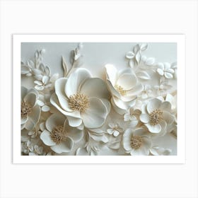 Paper Flowers 99 Art Print