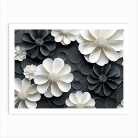 Paper Flower Wall Art Print