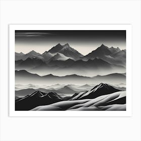 Mountain Range 1 Art Print