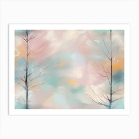 Abstract Christmas Tree 16 Art Print