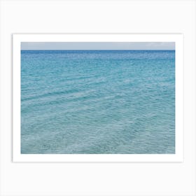 Blue And Turquoise Sea, Italy Art Print