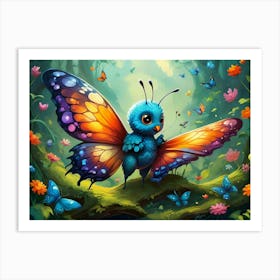 Aetherwing Butterfly #1 Art Print