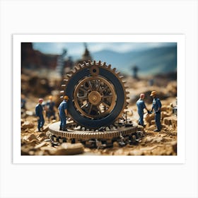 Little Engineers No11 Art Print