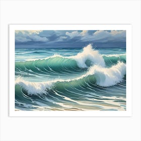 Ocean Waves 3 Art Print