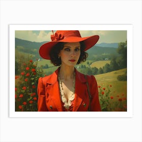 Red Hat Art Print