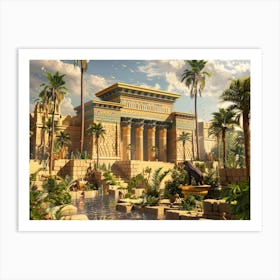 Egyptian Temple 11 Art Print