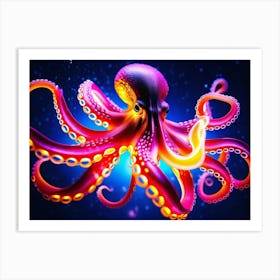 Cosmic Octopus 3 Art Print