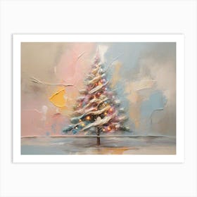 Abstract Christmas Tree 20 Art Print