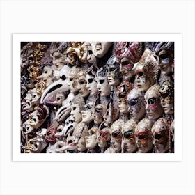 Venetian Masks - Anton Maliar art photo Italy Italian photography travel Venice Art Print