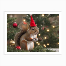 Christmas Animals 15 Art Print