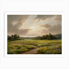 Path In The Meadow 1 Art Print