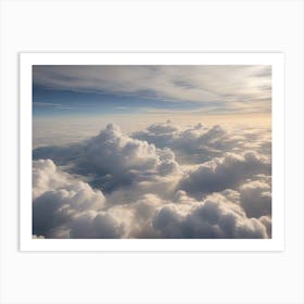 Aerial View Of Clouds Art Print