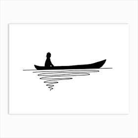 Solitude Boat Art Print
