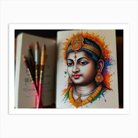 Lord Krishna 9 Art Print