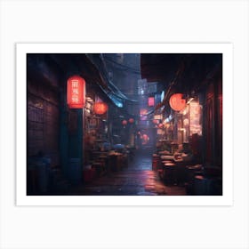 Chinese Alley Art Print