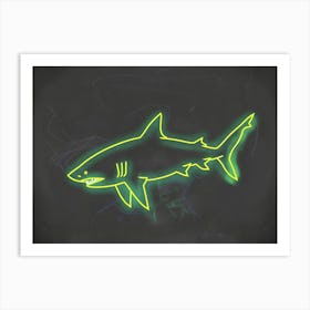 Neon Port Jackson Shark 5 Art Print