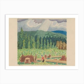 Logging Site, Mikuláš Galanda Art Print