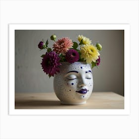 Face Vase Art Print