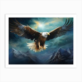 Eagle In Flight Art Print