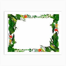 Tropical Frame 1 Art Print