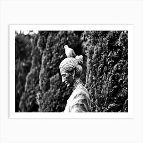 Queretaro Bird Head BW 1 Art Print