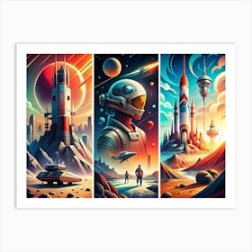 Space Exploration Series 1 Art Print