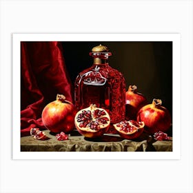 Pomegranate And Pomegranate Art Print