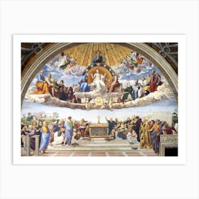 Disputation Of The Holy Sacrament, Raphael Art Print