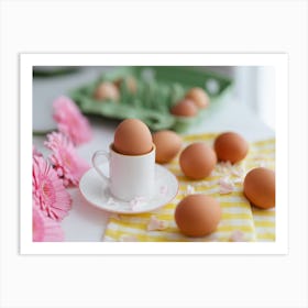 Eggs In A Cup Art Print