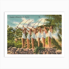 Cupids of Miami Beach, Florida Art Print Art Print