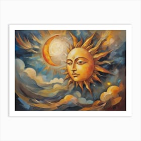 Sun and Moon 5 Art Print
